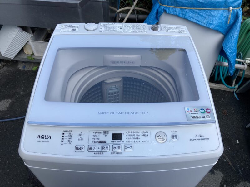 アクア 洗濯機 AQW-GV70J 分解 洗濯槽の取り外し方法｜修理方法.com